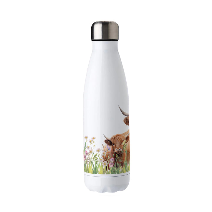 Purely Home Highland Cow & Calf Stainless Steel Water Bottle