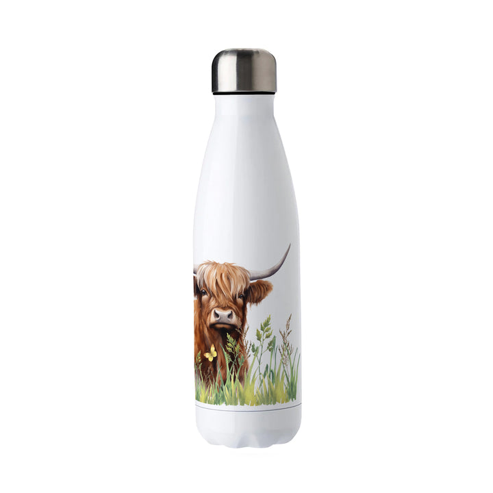 Purely Home Highland Cow & Calf Stainless Steel Water Bottle