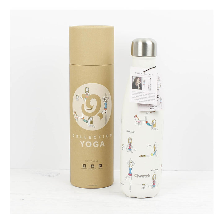 Qwetch Insulated Stainless Steel Bottle - Yoga - 500ml