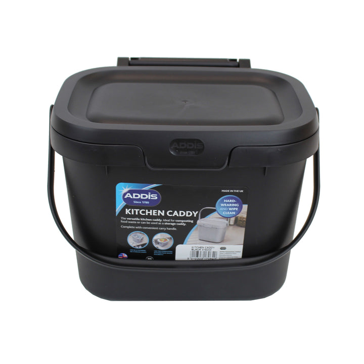 Addis Black Kitchen Caddy - 4.5L Size