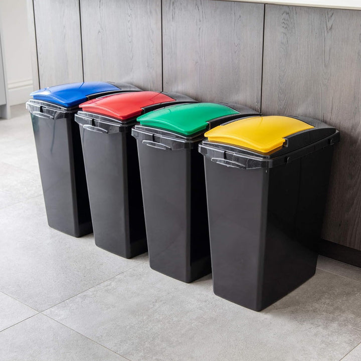 Addis 40L Yellow, Red, Green & Blue Recycling Bins - Set of 4