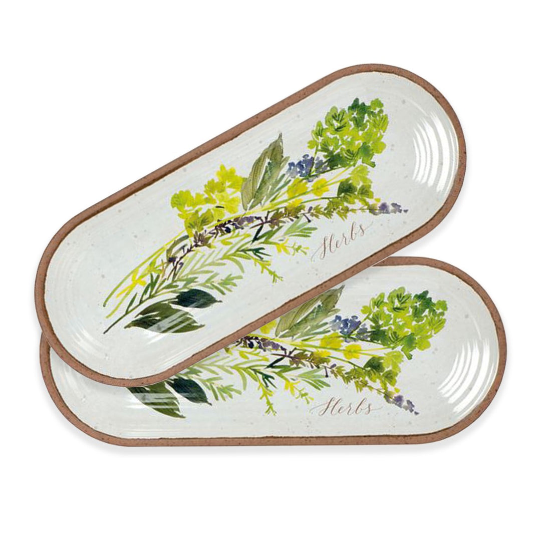 Alfresco Melamine Oval Appetiser Trays