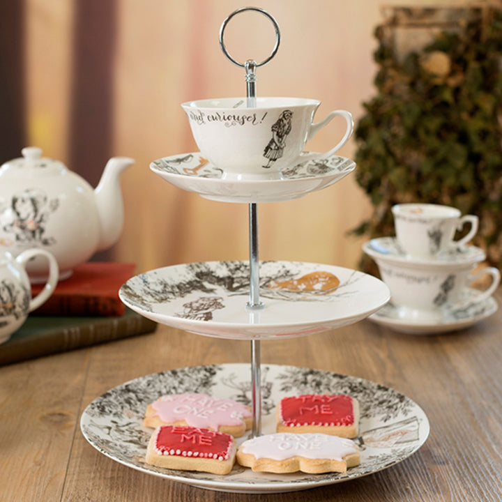 Victoria & Albert Alice in Wonderland Three-Tier Cake Serving Stand