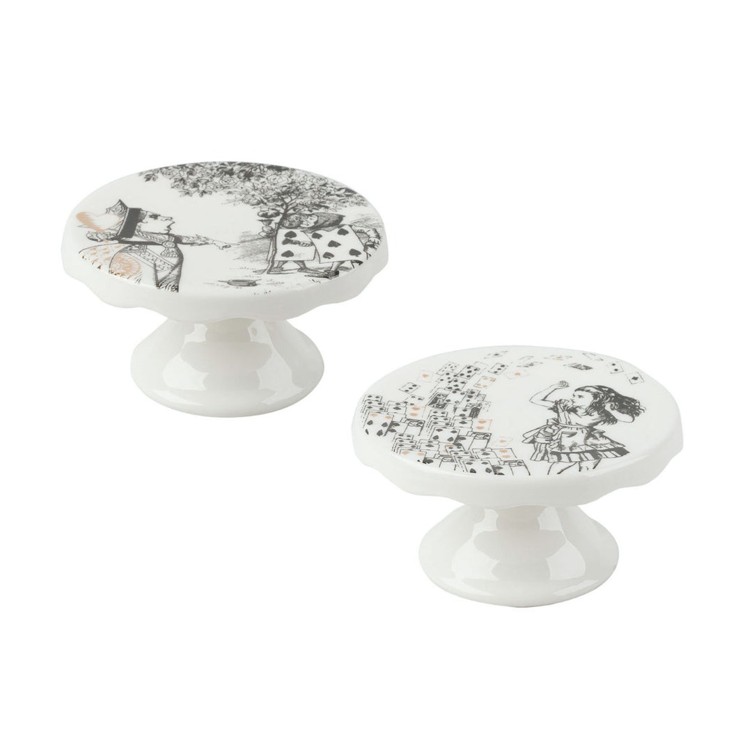 mini fine china cake pedestals