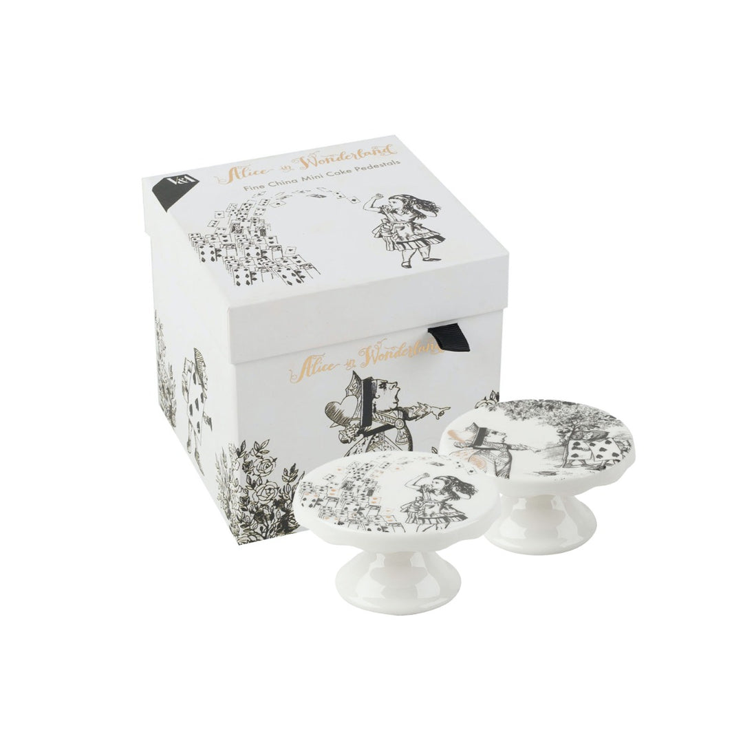 Victoria & Albert Alice in Wonderland Mini Cake Pedestals Set