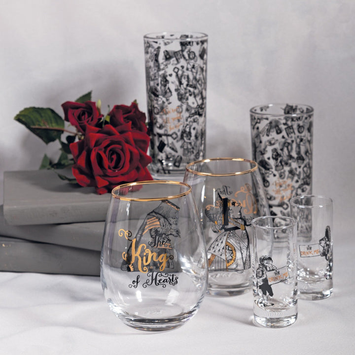 Victoria & Albert Alice In Wonderland Tumbler Glasses Set