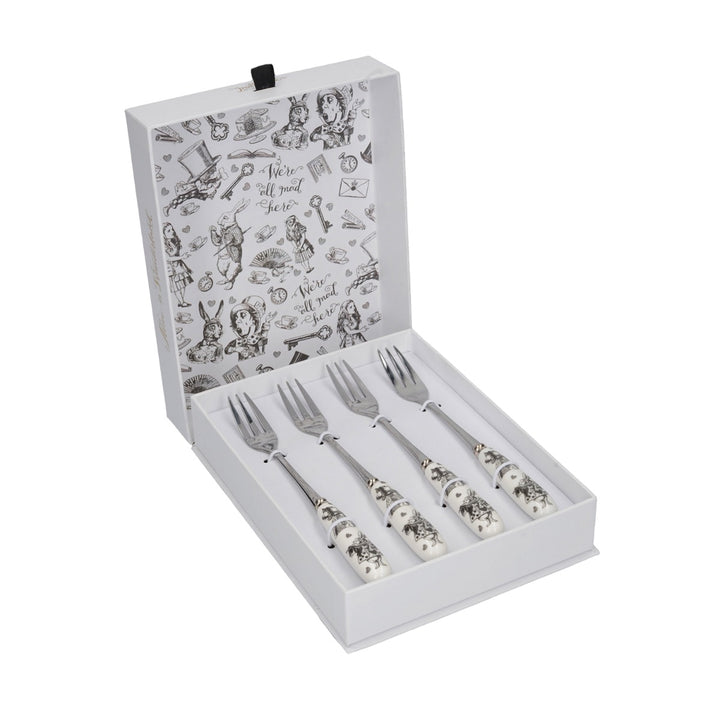 Victoria & Albert Alice in Wonderland Pastry/Cake Forks Set
