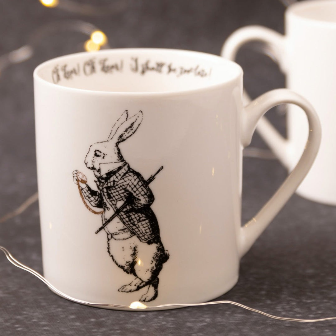 Victoria & Albert Alice in Wonderland Can Mug - White Rabbit