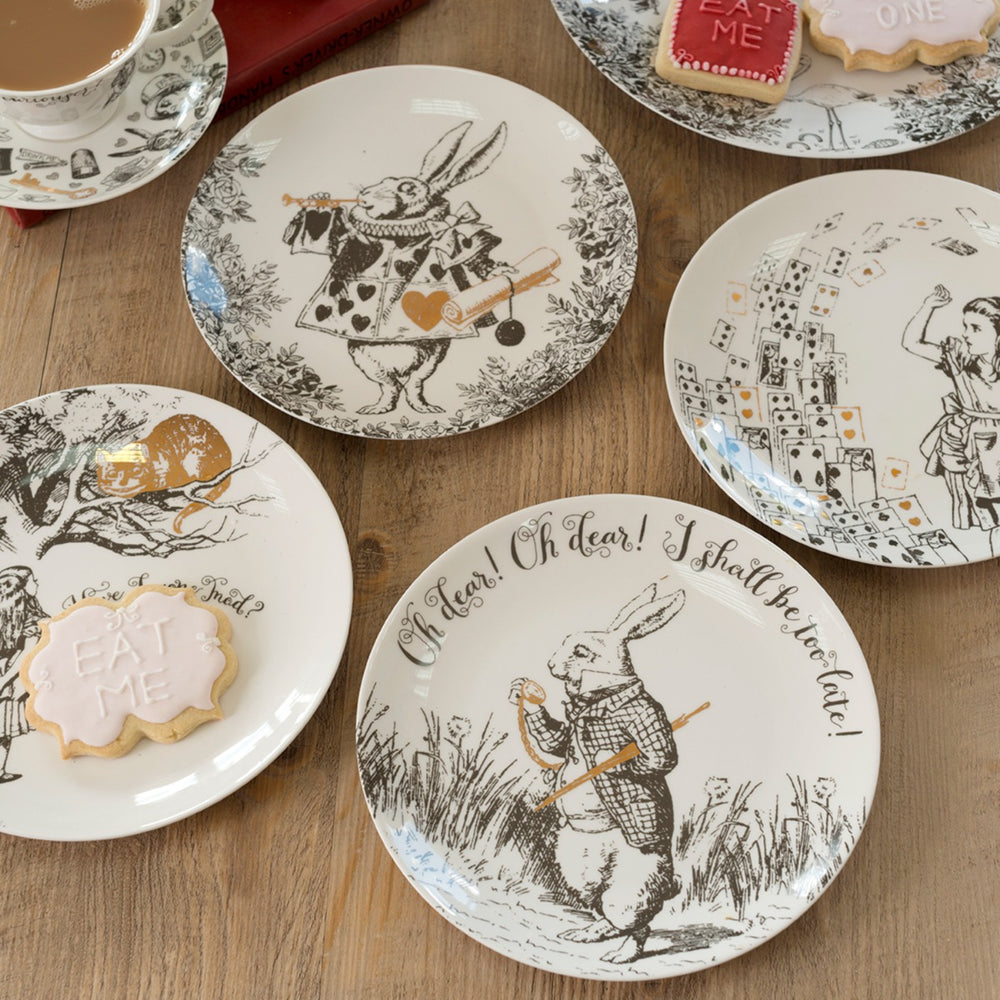 alice in wonderland inspired side plates