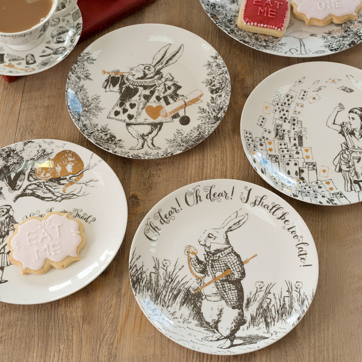 alice in wonderland inspired side plates