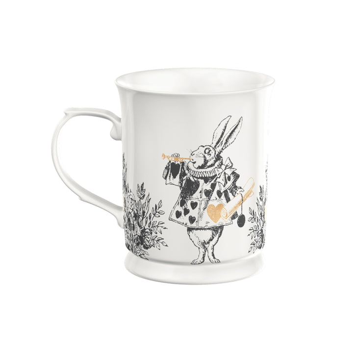 white fine china tankard style mug