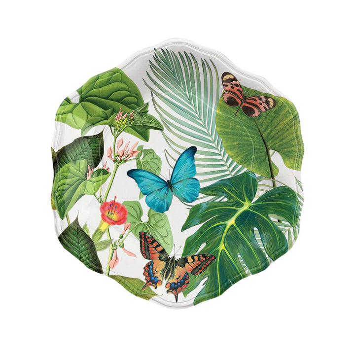 Amazon Floral Melamine Dinnerware Set with Tumblers