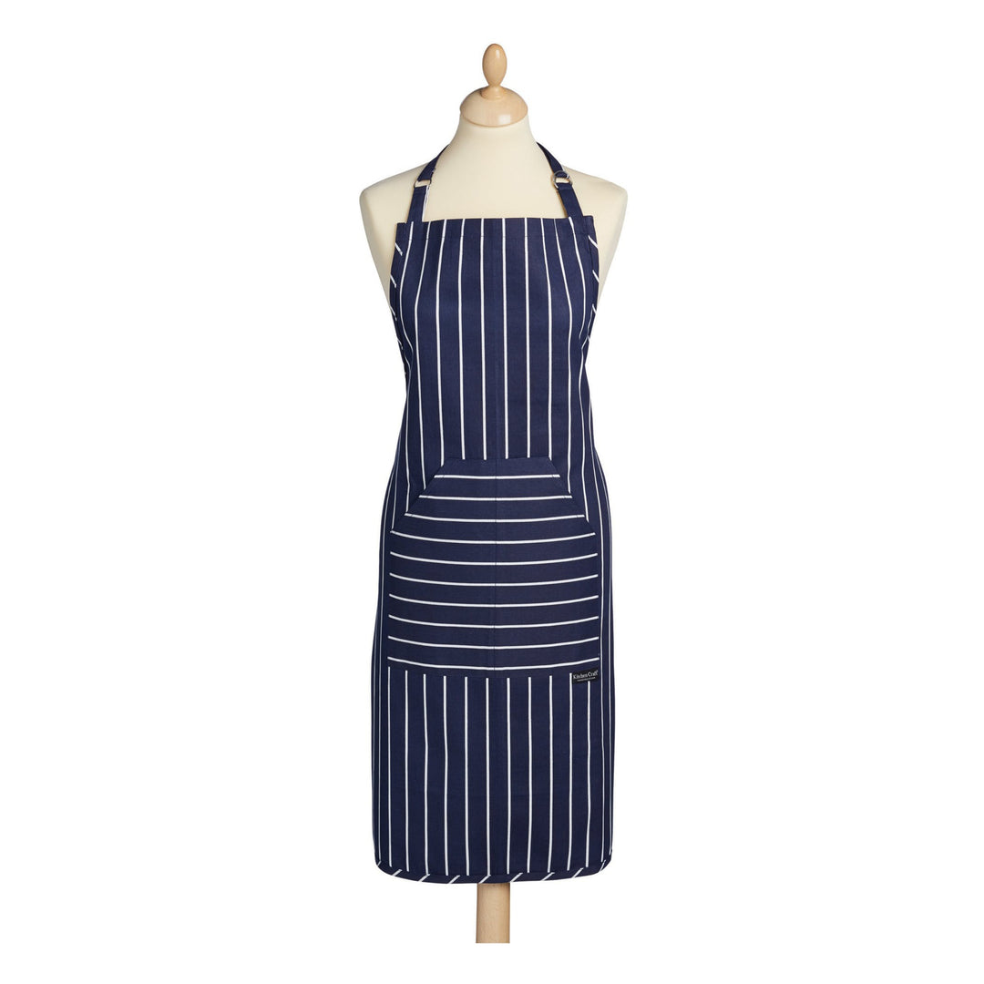 KitchenCraft Blue Butchers Stripe Apron