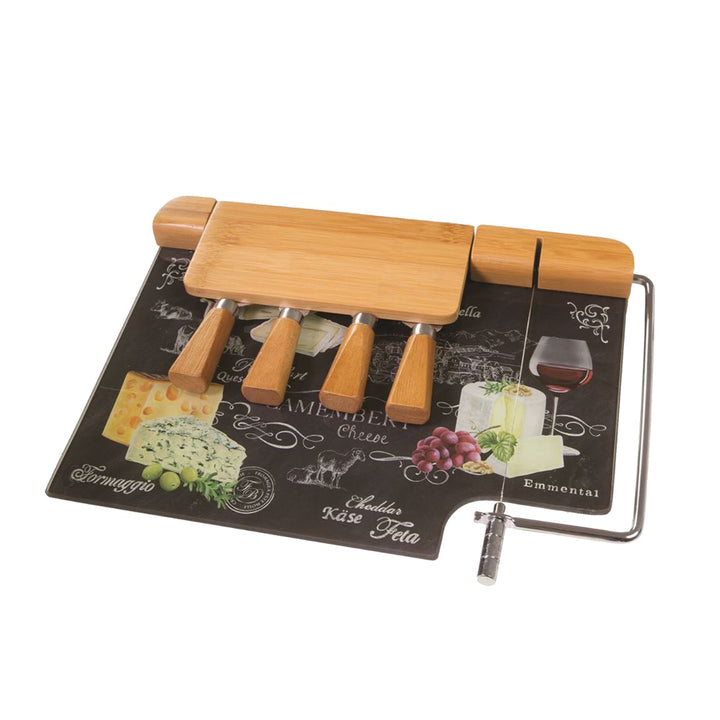 Ardesia World of Cheese Chopping Board & Knives Set