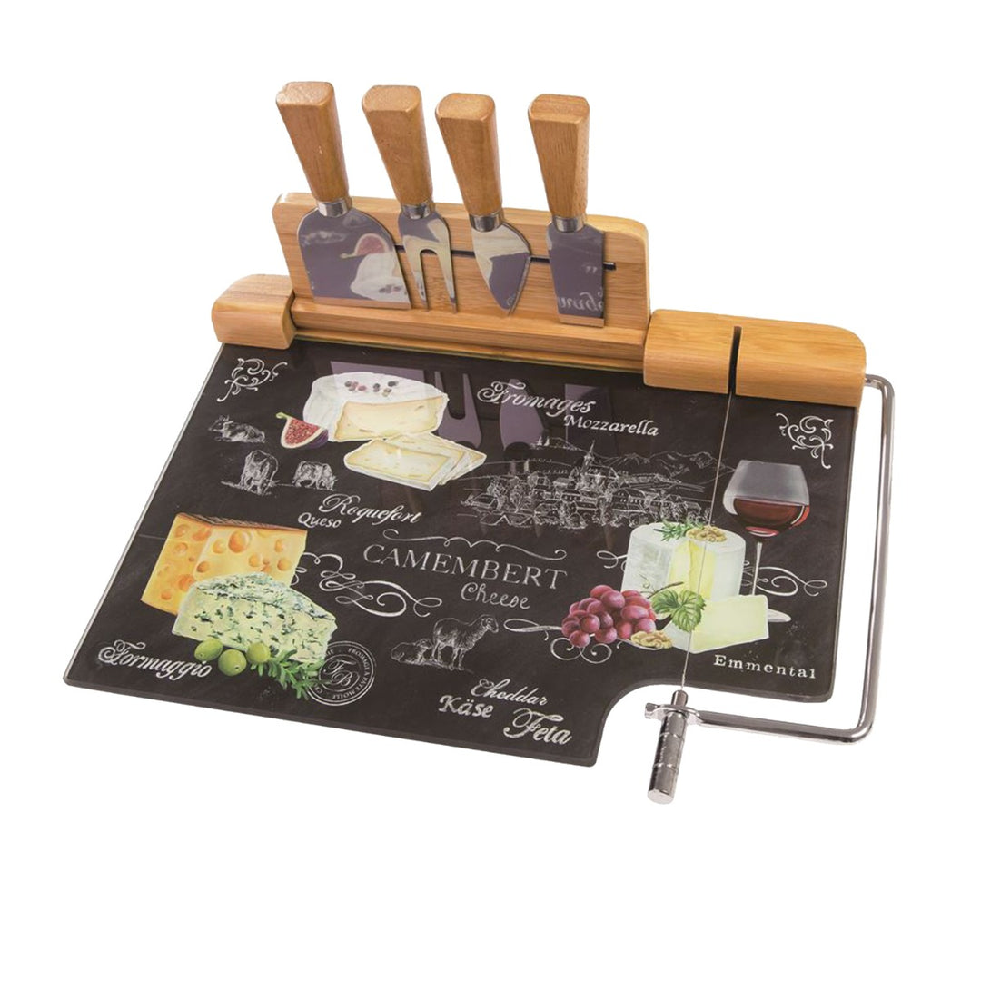 Ardesia World of Cheese Chopping Board & Knives Set