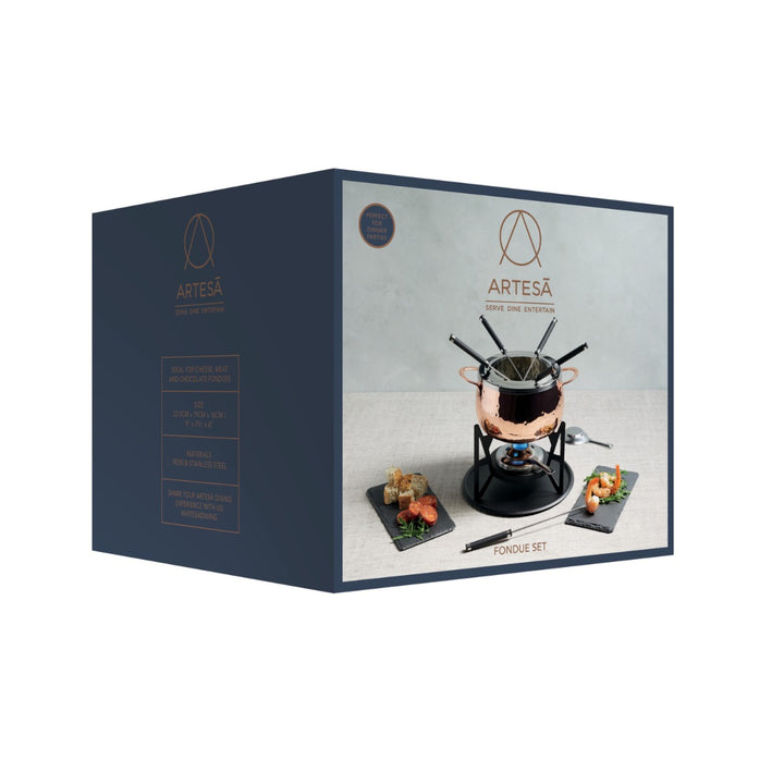 Artesà Copper Effect Fondue Set