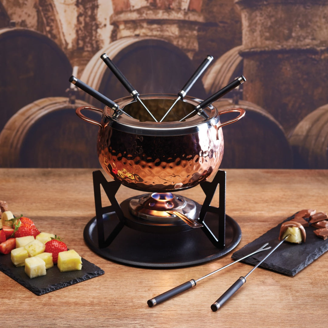 Artesà Copper Effect Fondue Set