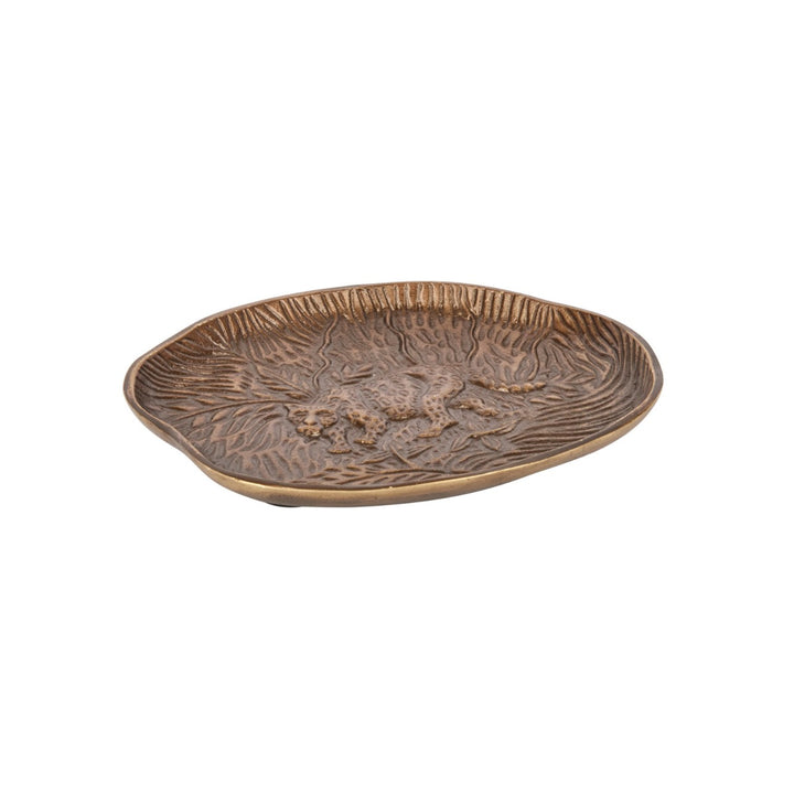  with embossed leopard design.