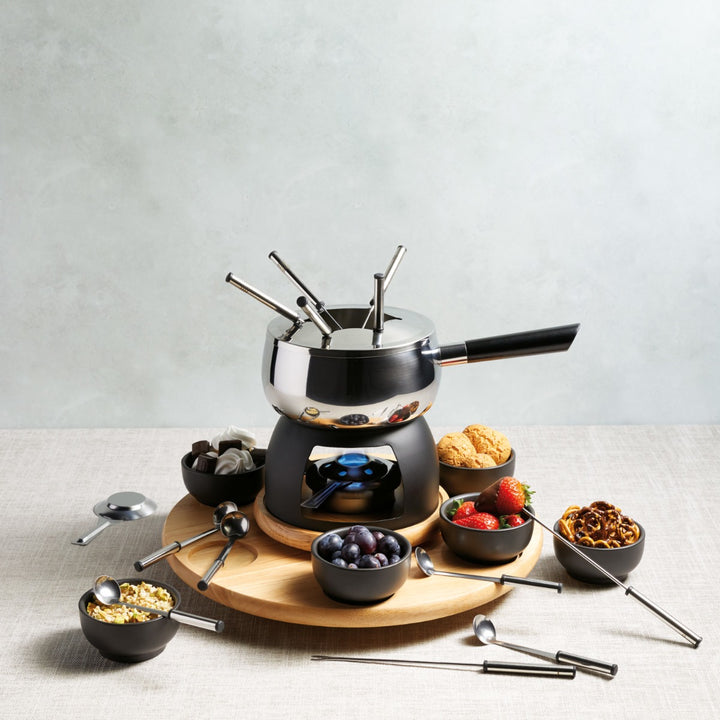 Fondue set for cheese