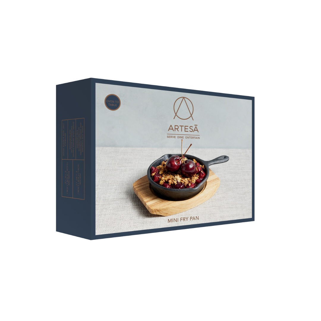 Artesà Cast Iron Round Fry Pan & Serving Board - Mini