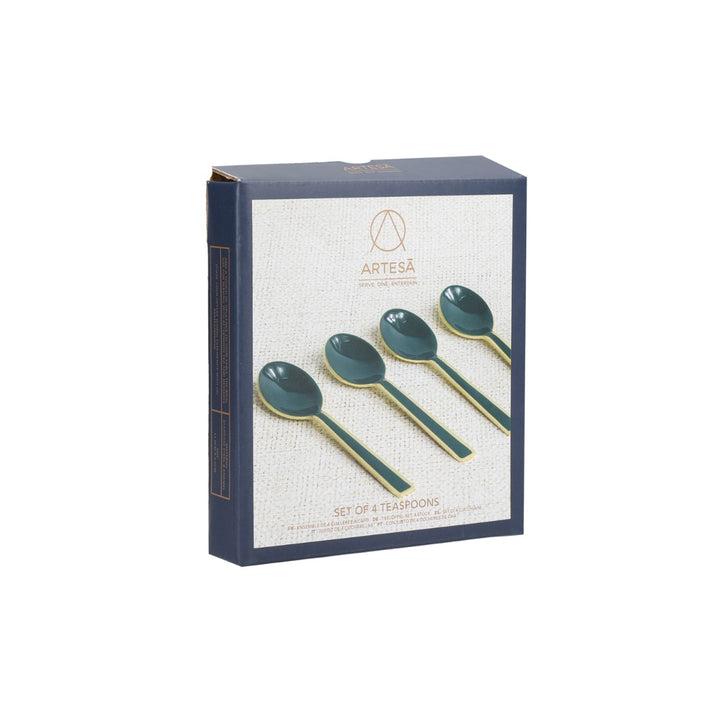 Artesà Green & Gold Teaspoons