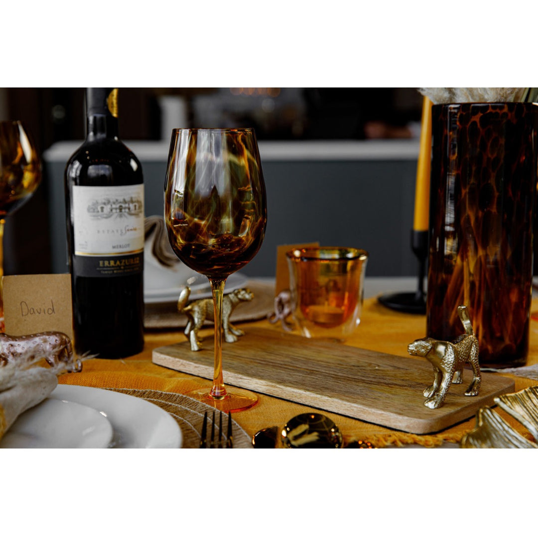 Artesà Mango Wood Serving Board with Leopard Handles