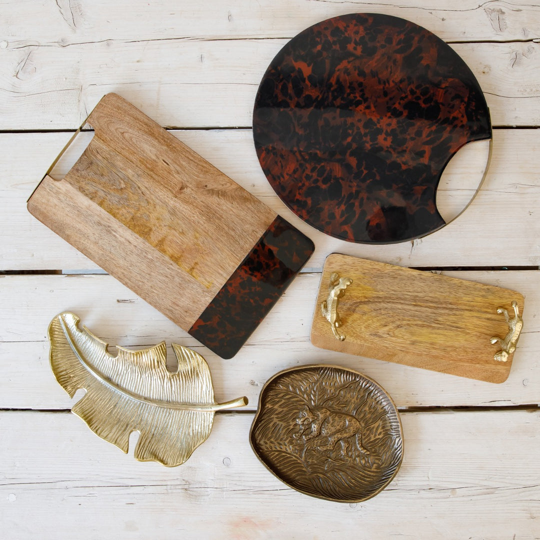 Artesà Tortoise Shell Design Rectangular Serving Board