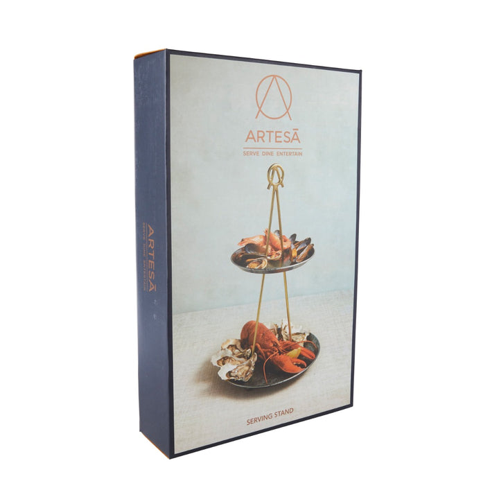 Artesà Two-Tier Galvanised Serving Stand