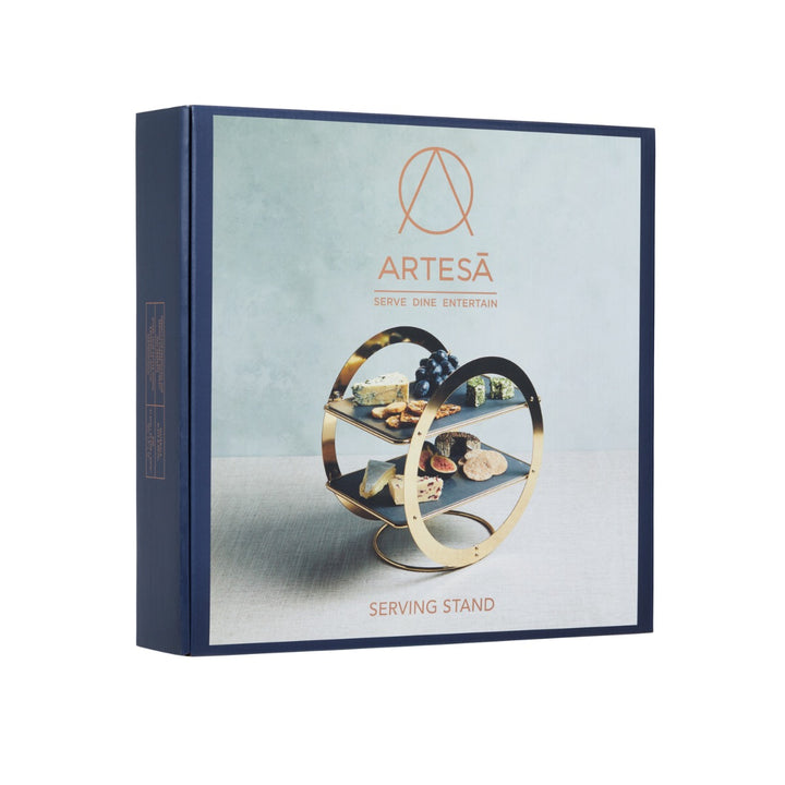 Artesà Brass Wheel Serving Stand
