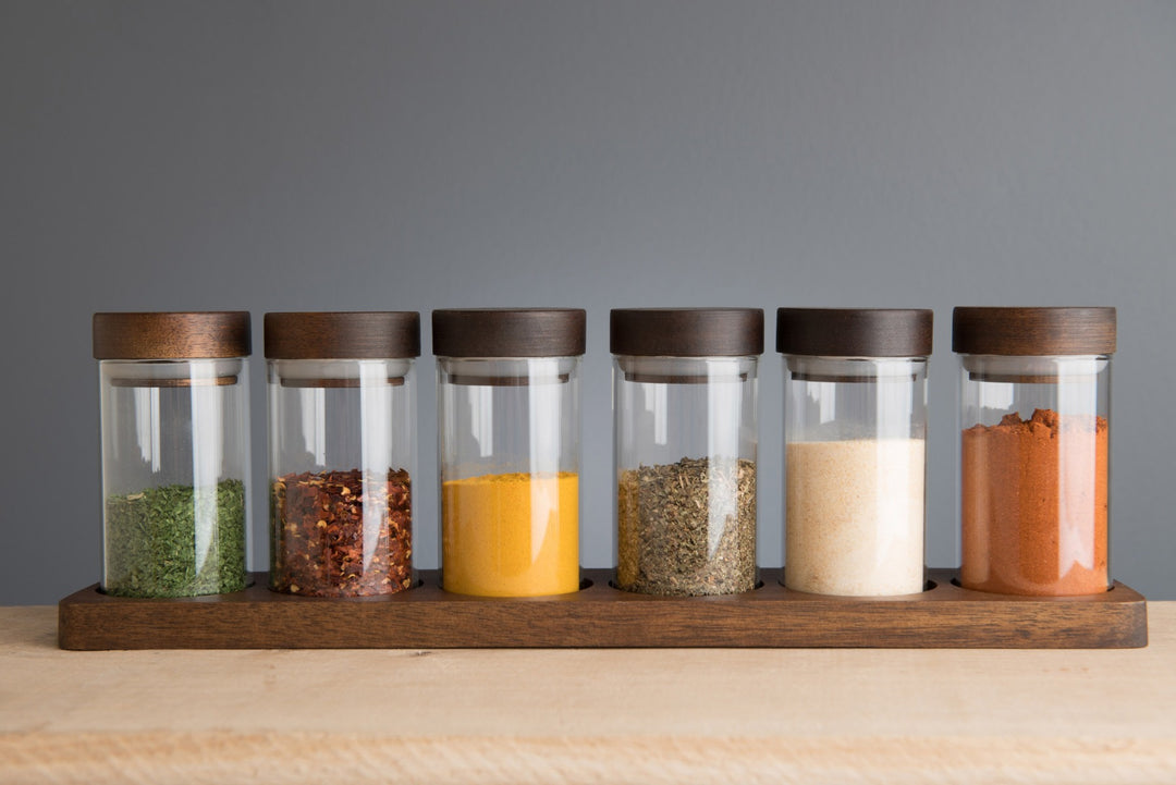 Captivate Artisan Street Spice Jars & Display Board Set