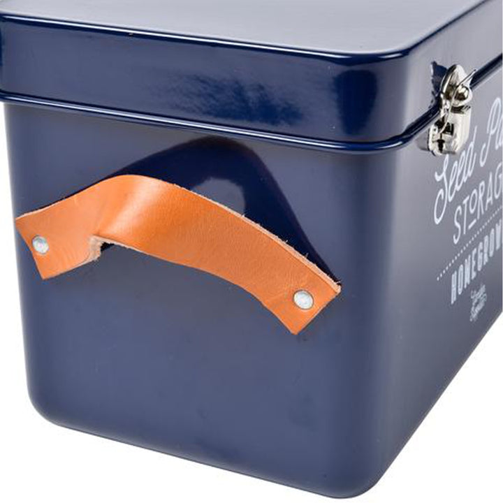 Burgon & Ball Seed Packets Storage Tin - Atlantic Blue