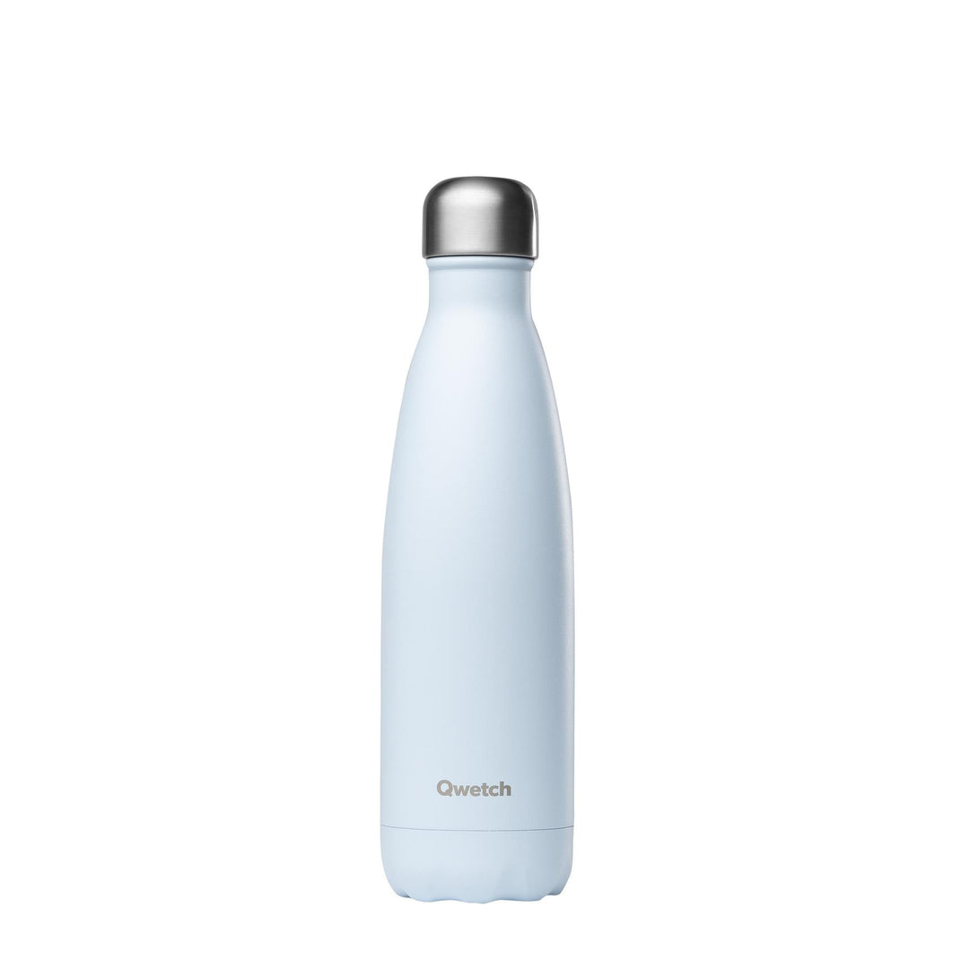 Qwetch Insulated Stainless Steel Bottle - Pastel Blue - 500ml