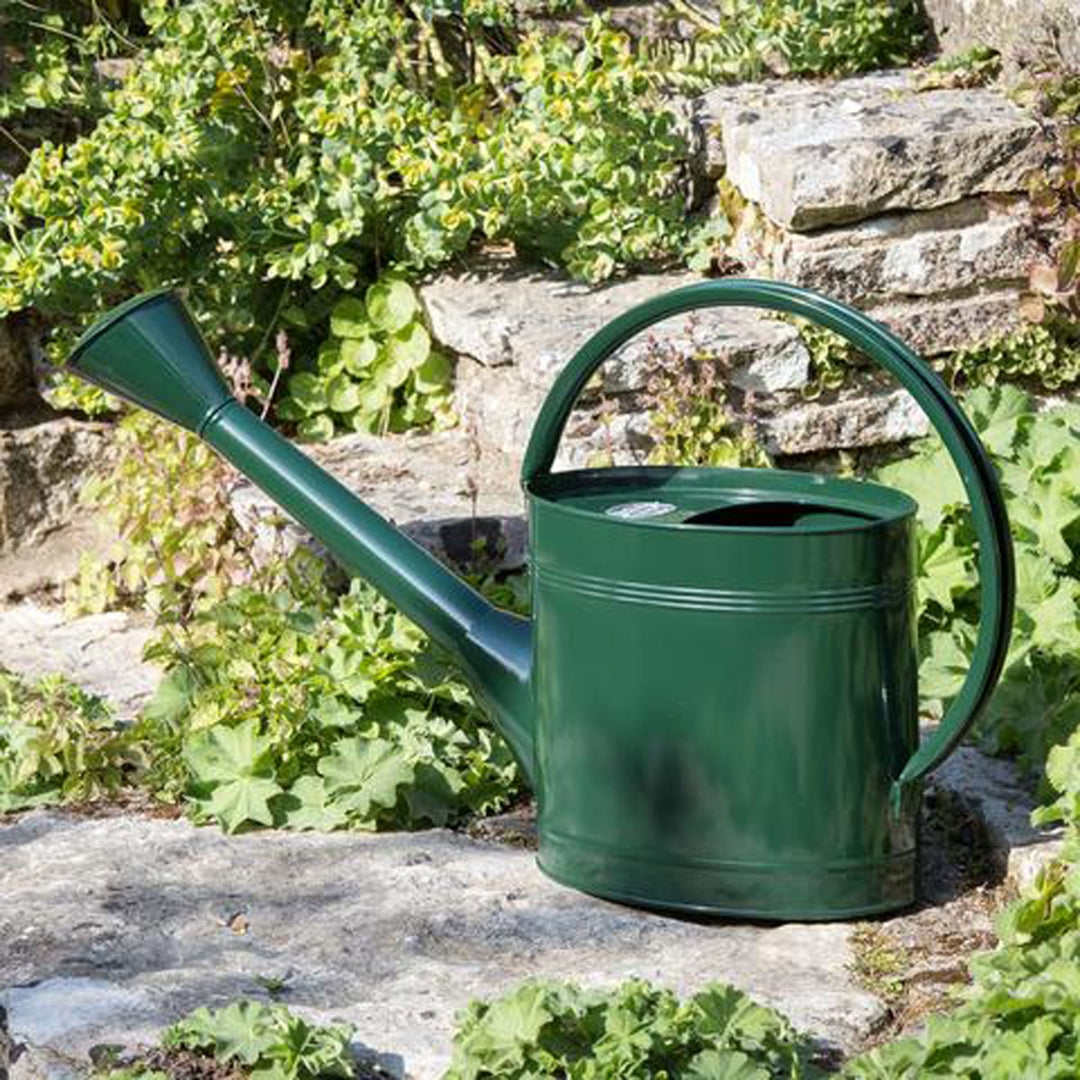 Burgon & Ball 5L Waterfall Watering Can - Dark Green