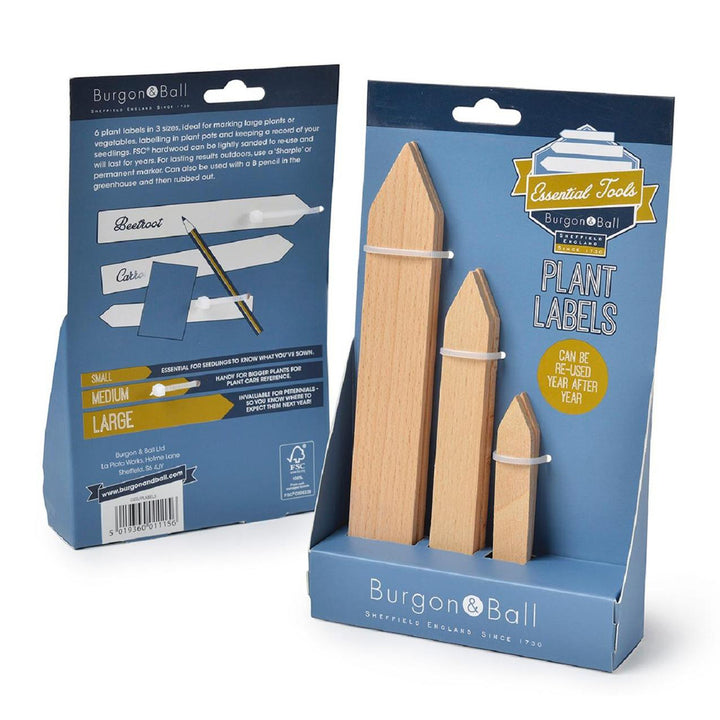 Burgon & Ball Essential Tools - Wooden Plant Labels