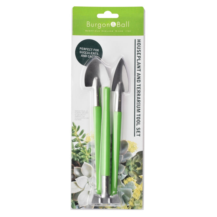 Stainless steel indoor plant tools perfect for succulents and cacti
