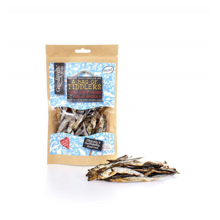 Small fish treats for cats, all natural and full of omega 3