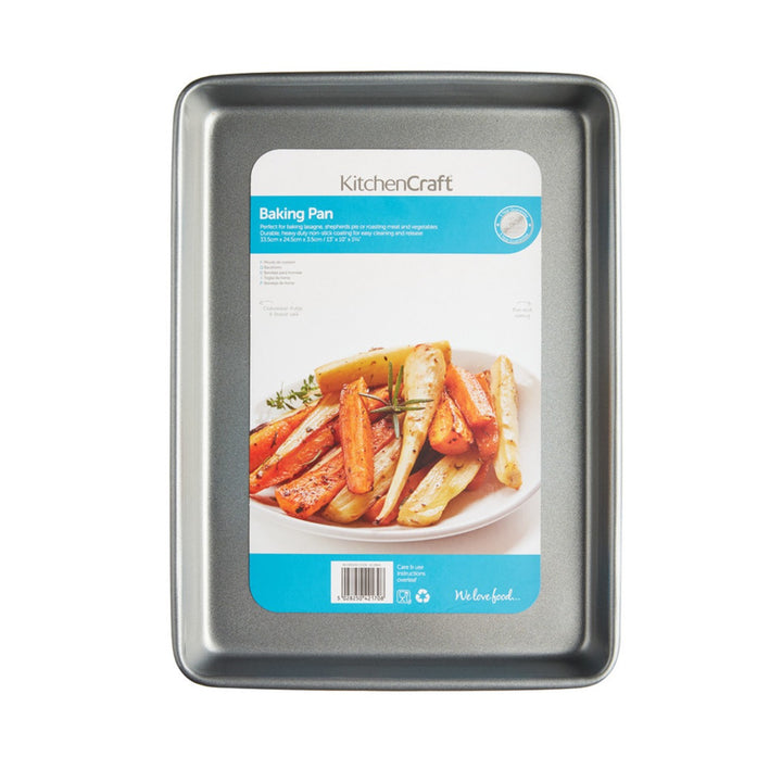 KitchenCraft Non-Stick Rectangular Baking Pan - 33cm