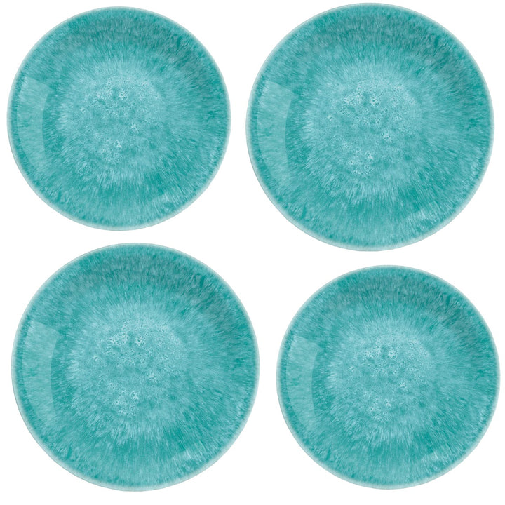 Bali Brights Aqua Melamine Dinner & Side Plate Set