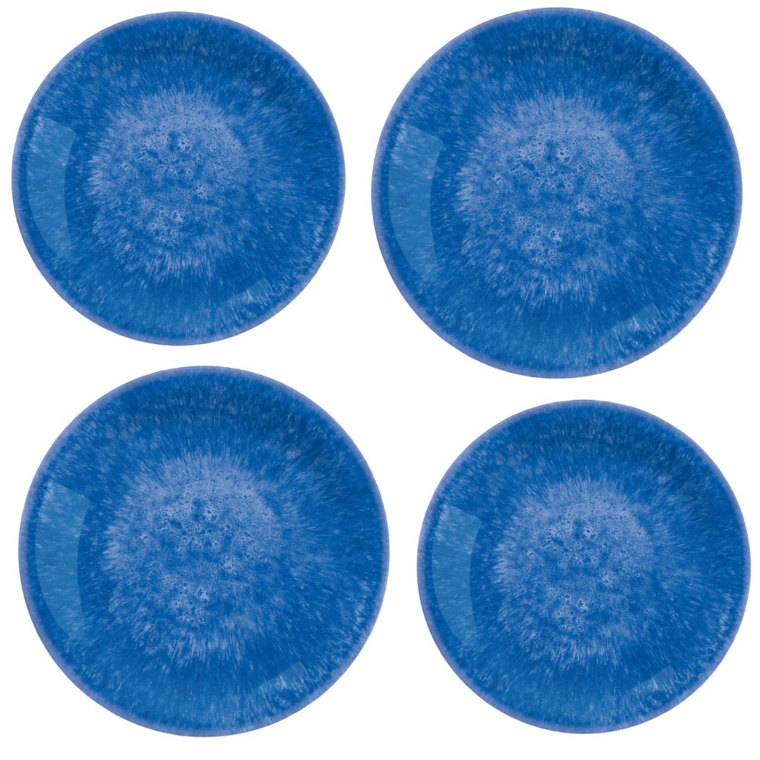 Bali Brights Dark Blue Melamine Dinner & Side Plate Set
