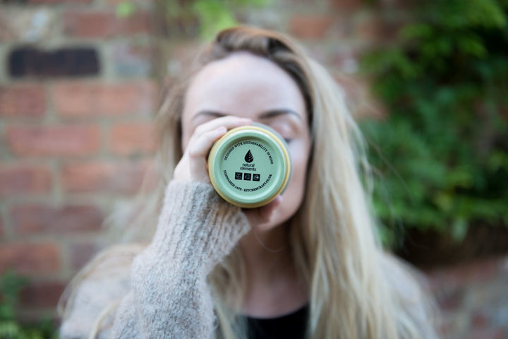 Natural bamboo coffee mug