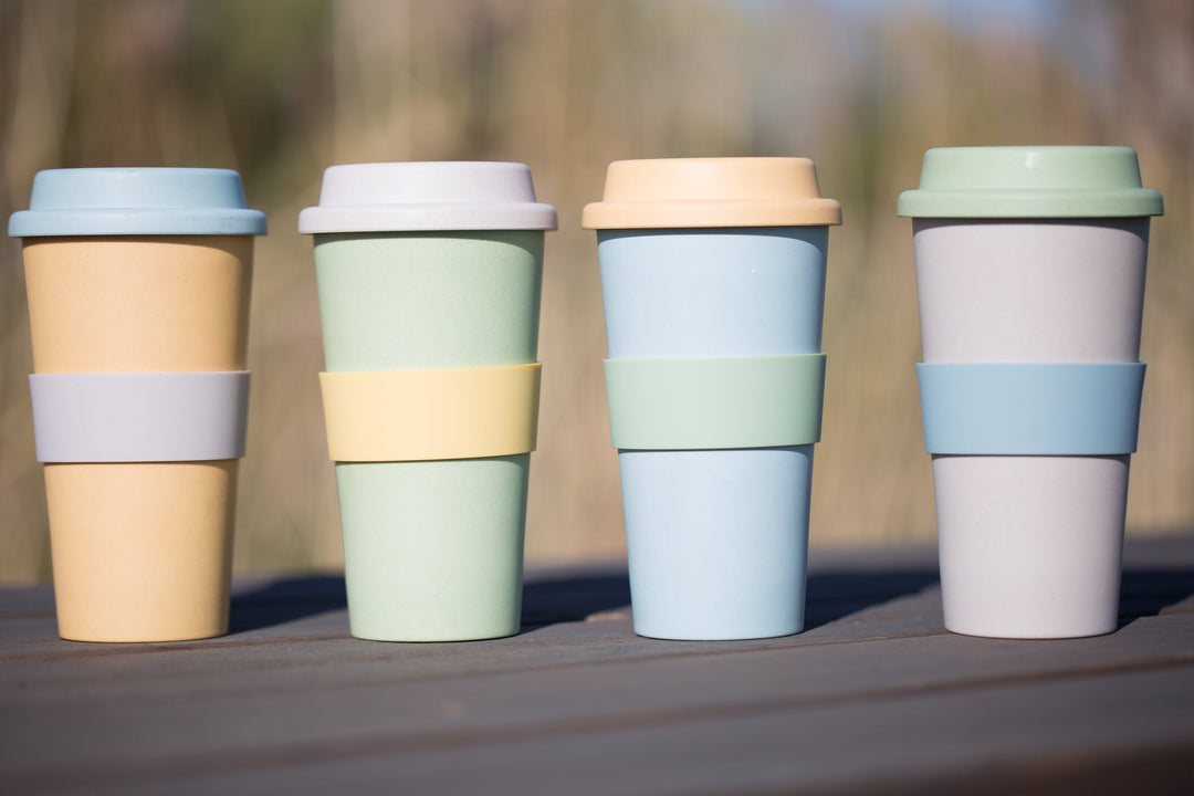 Bamboo mug for on-the-go drinking needs