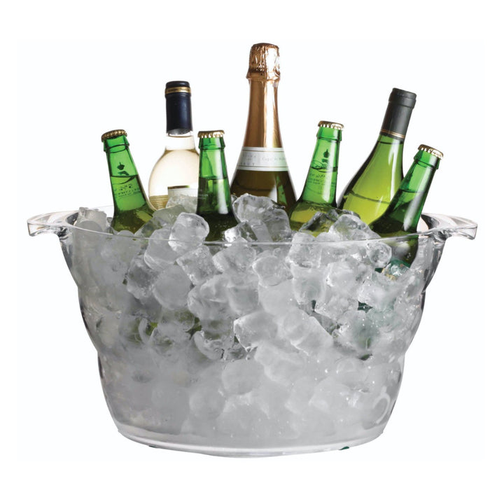 BarCraft Acrylic Large Oval Drinks Cooler