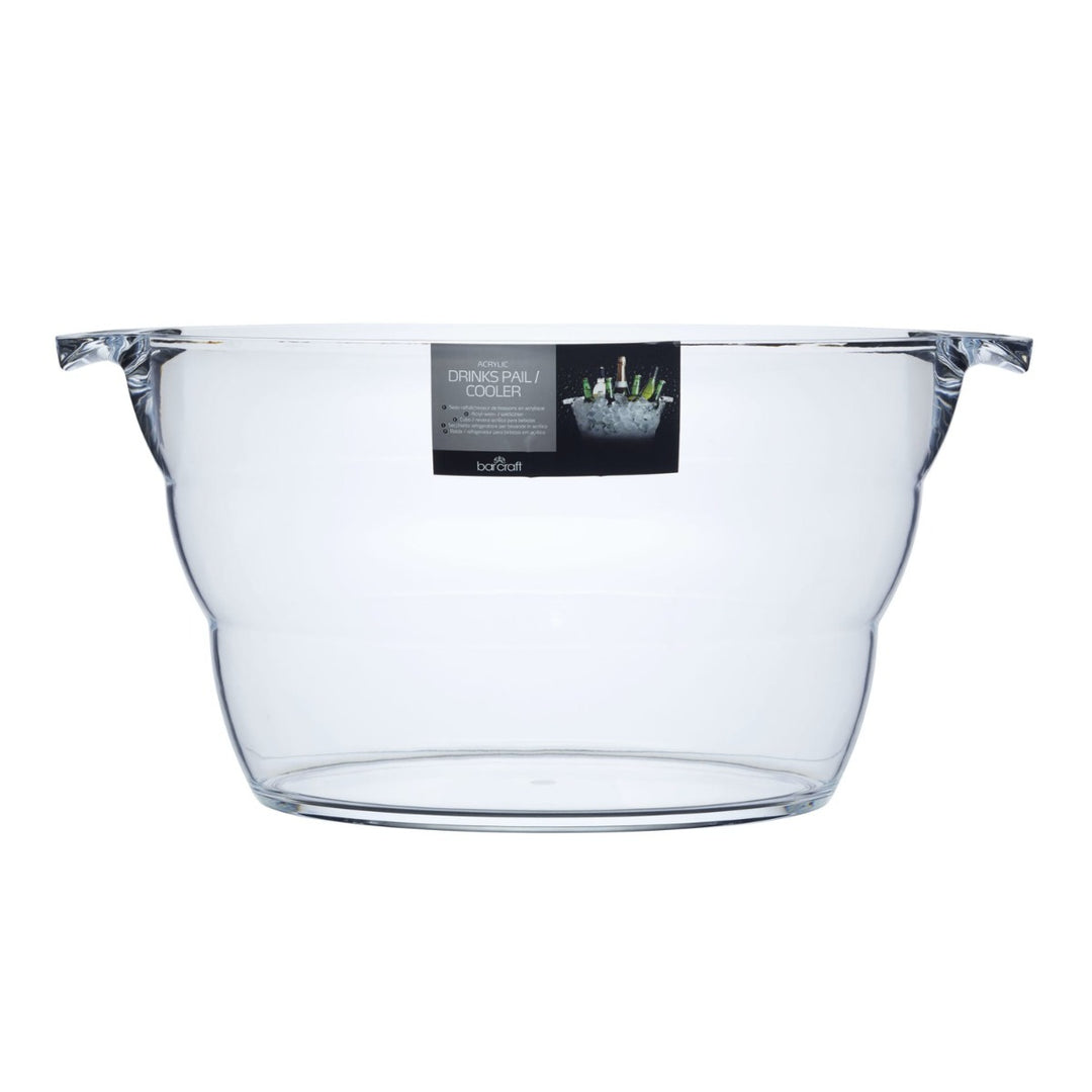 BarCraft Acrylic Large Oval Drinks Cooler