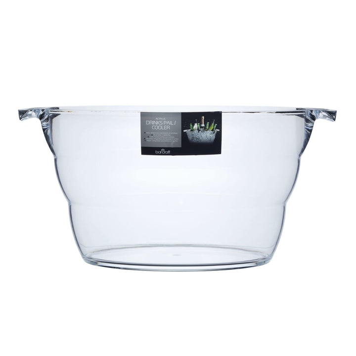 BarCraft Acrylic Large Oval Drinks Cooler