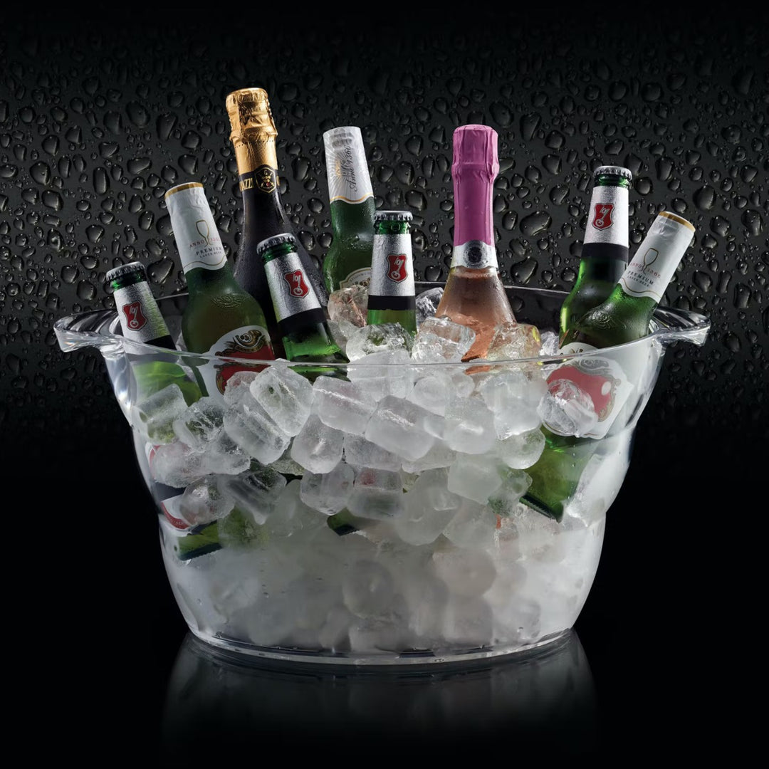 BarCraft Acrylic Large Oval Drinks Cooler