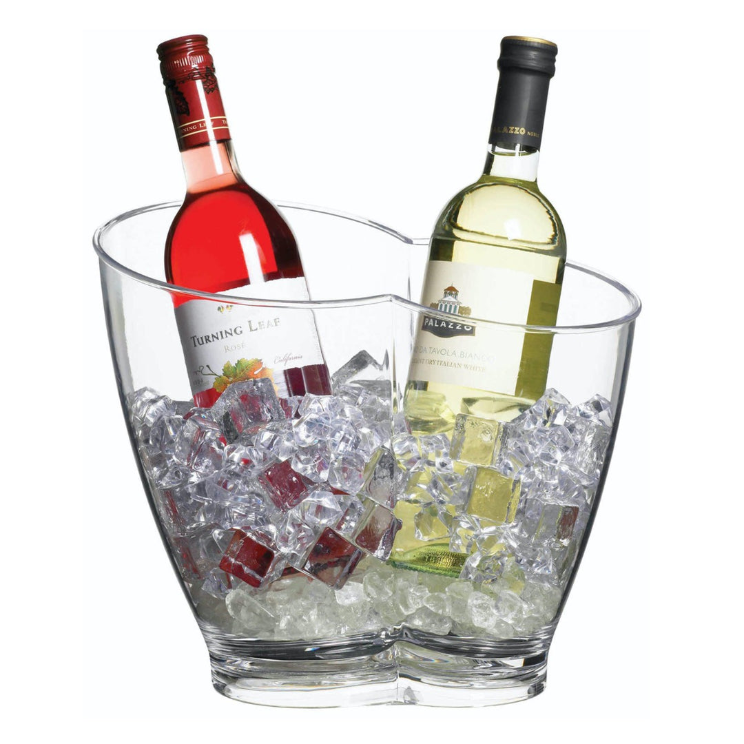 BarCraft Acrylic Twin Section Ice Bucket