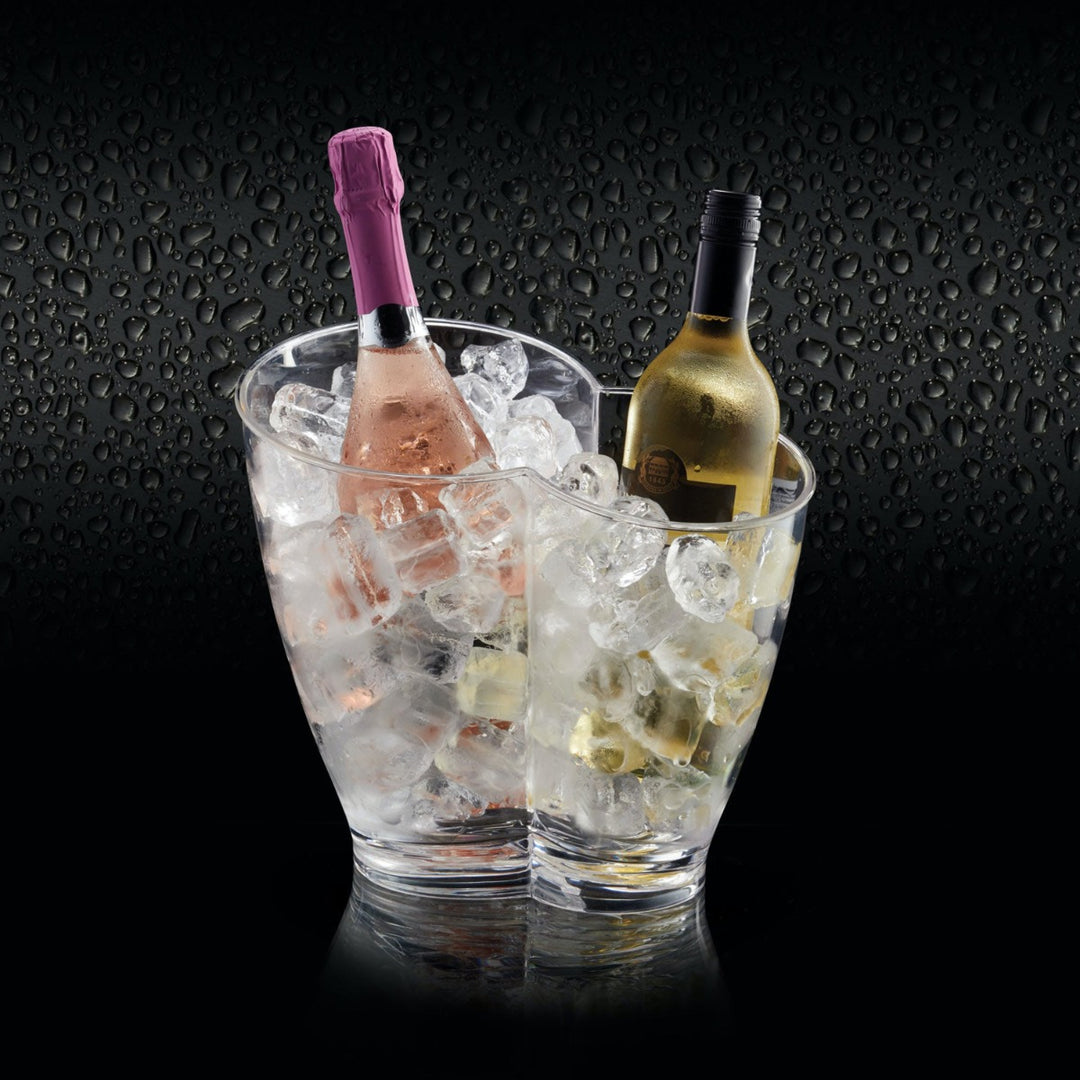 BarCraft Acrylic Twin Section Ice Bucket