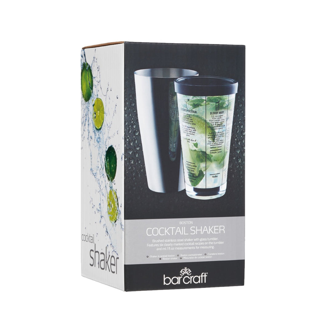 BarCraft Boston Cocktail Shaker Set