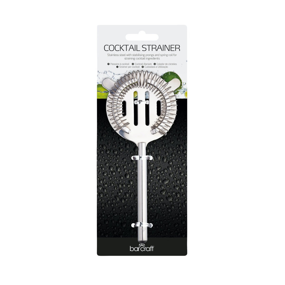 BarCraft Stainless Steel Cocktail Strainer