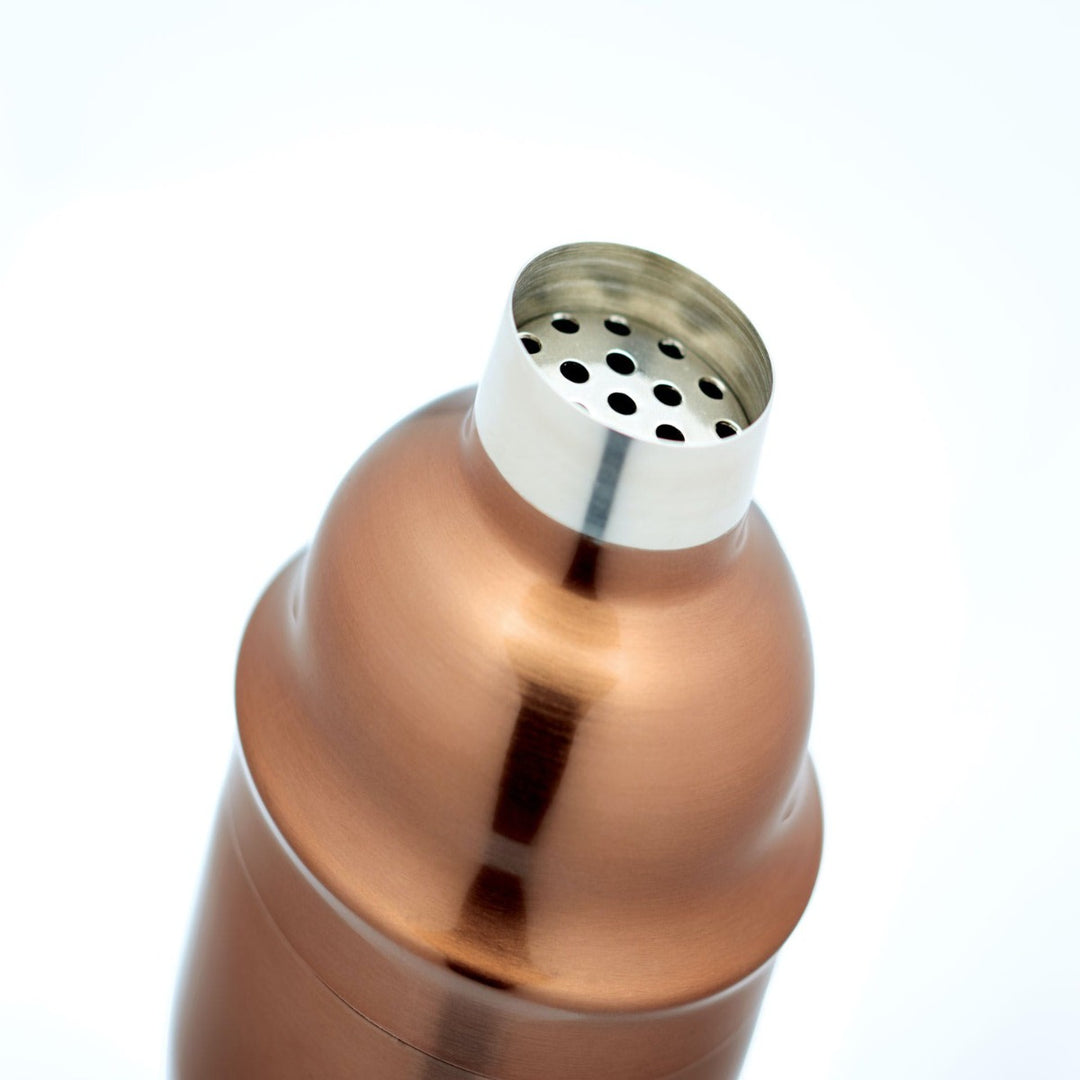 BarCraft Polished Copper Cocktail Shaker